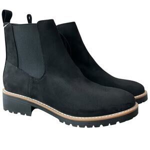 Kensie Women's Boots Klassen Chelsea Faux Suede Black Size 11 NEW NIB